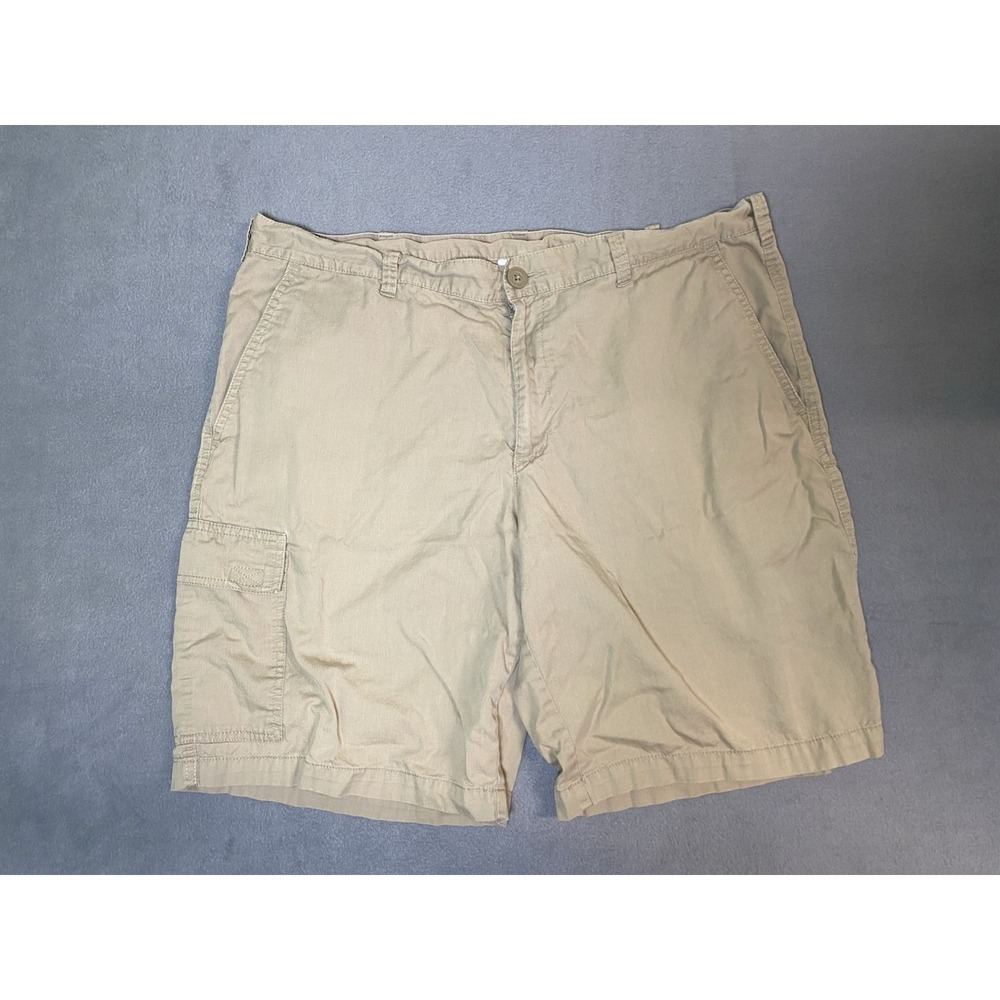 Columbia Sportswear Men's Cotton Hiking Shorts Beige Cargo Pocket Size 38"x9"